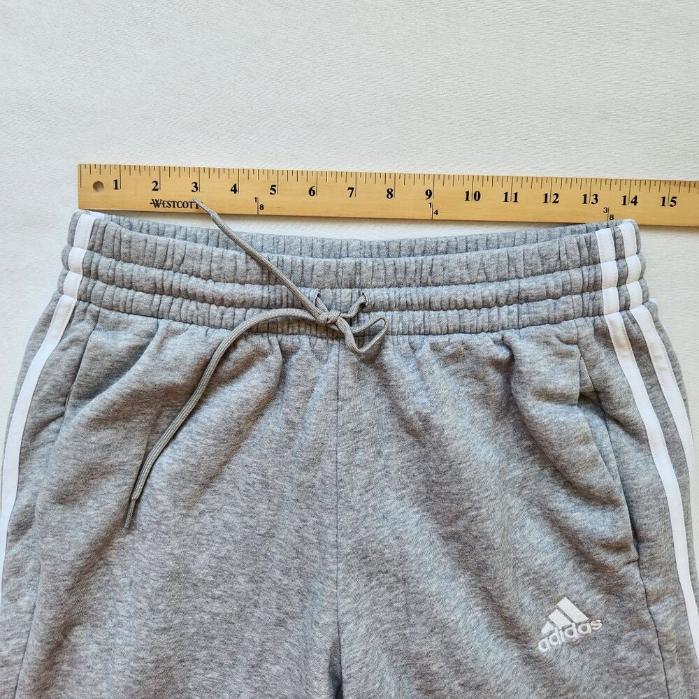 Adidas Men's Gray Drawstring Track Pants Pockets Casual Athletic Sporty Medium - Picture 6 of 6